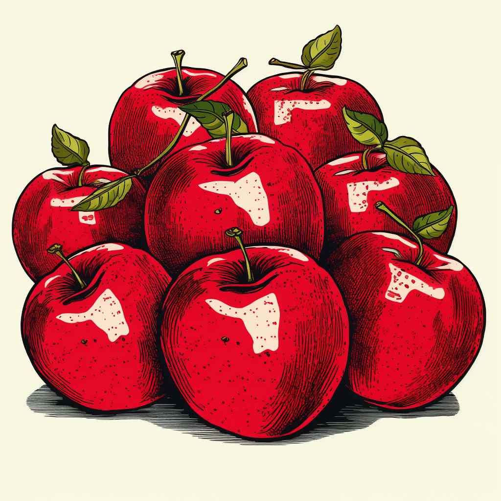 Dibujos de Manzana para Colorear