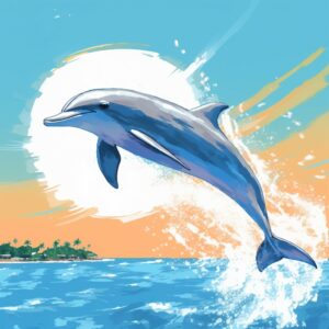 Dibujos de Delfines para Colorear