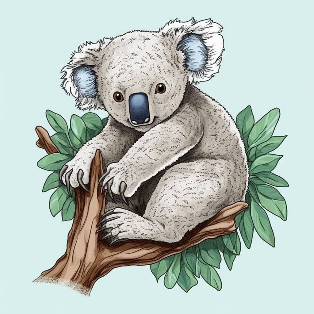Dibujos de Koalas para Colorear